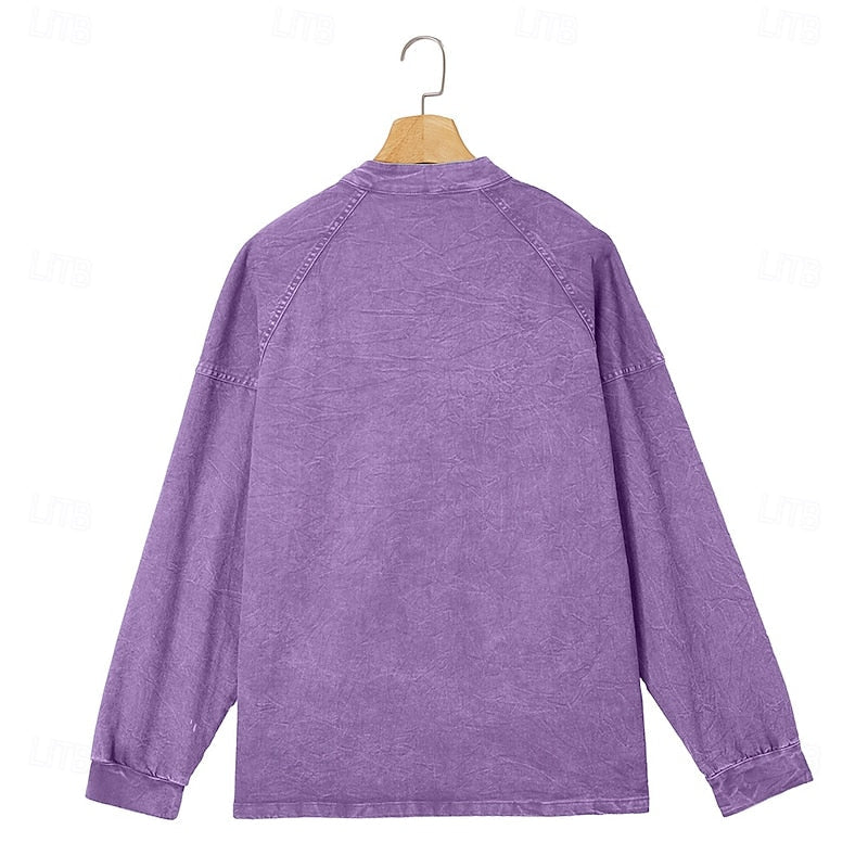 Vintage Washed Henley Shirt