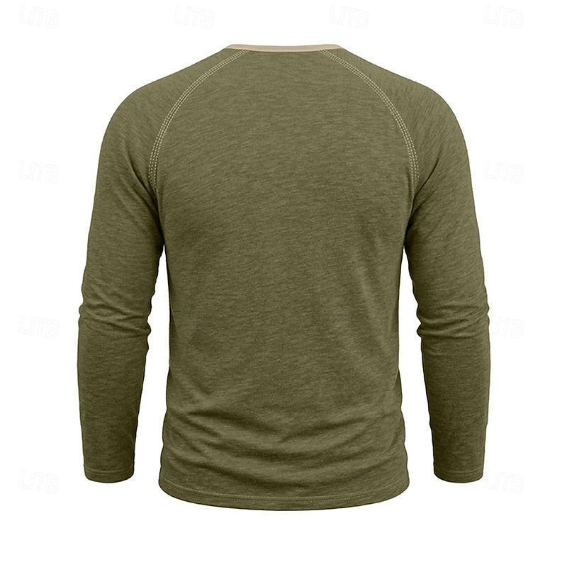 Classic Button Henley Shirt