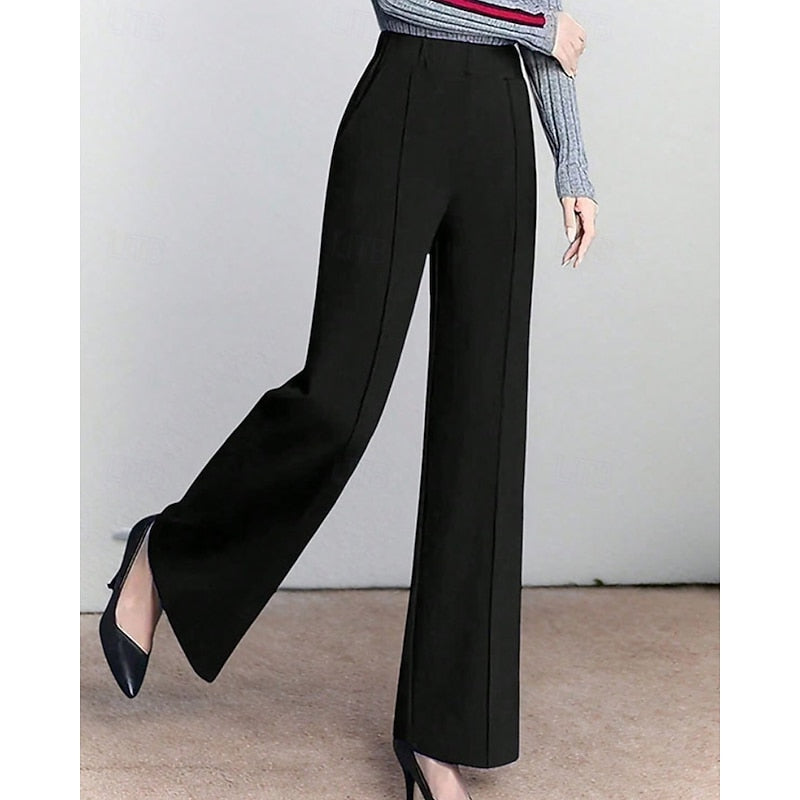 Wide-Leg Tailored Pants