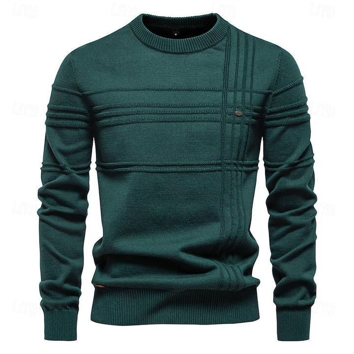 Textured Crewneck Sweater