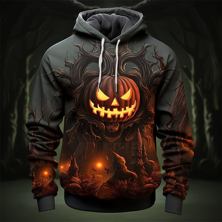 Halloween Pumpkin Graphic Hoodie