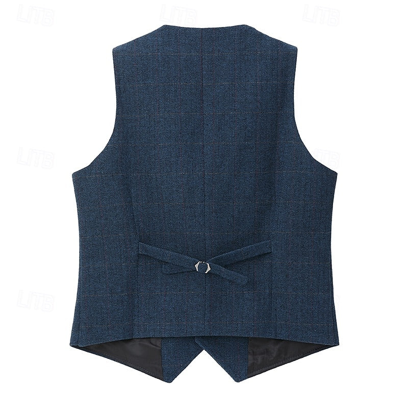 Herringbone Tailored Vest