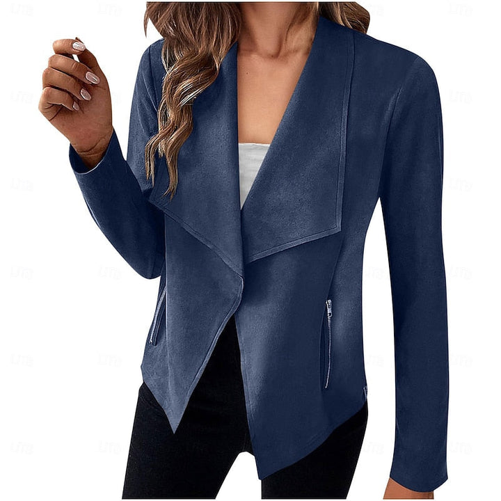 Draped Open-Front Jacket