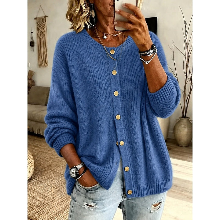 Soft Button-Front Cardigan