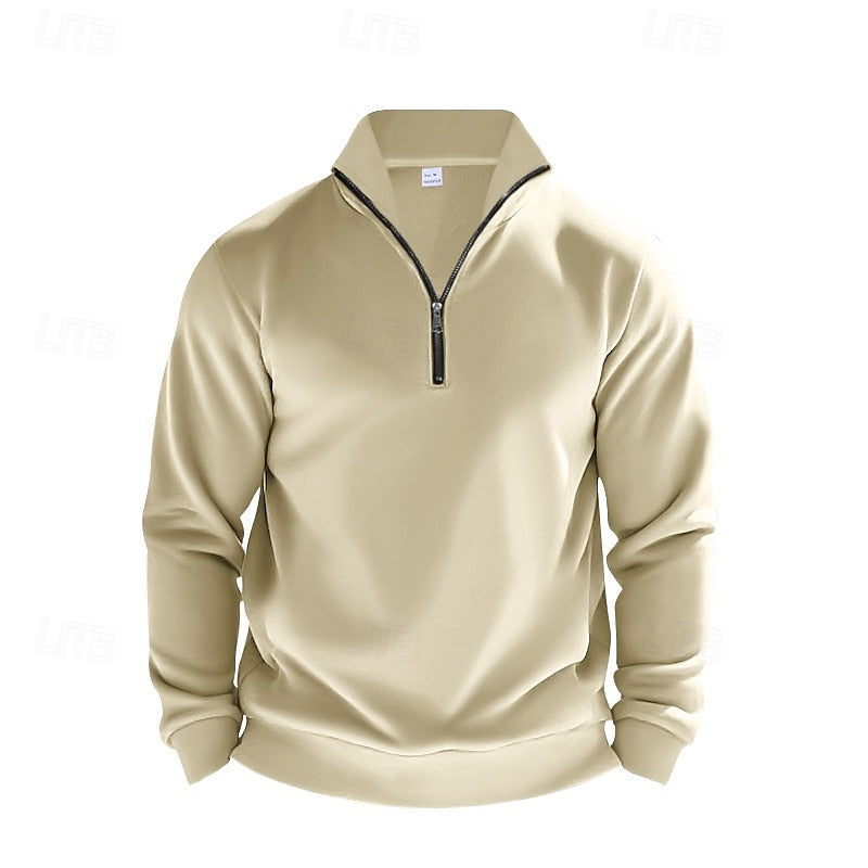Refined Quarter-Zip Sweatshirt
