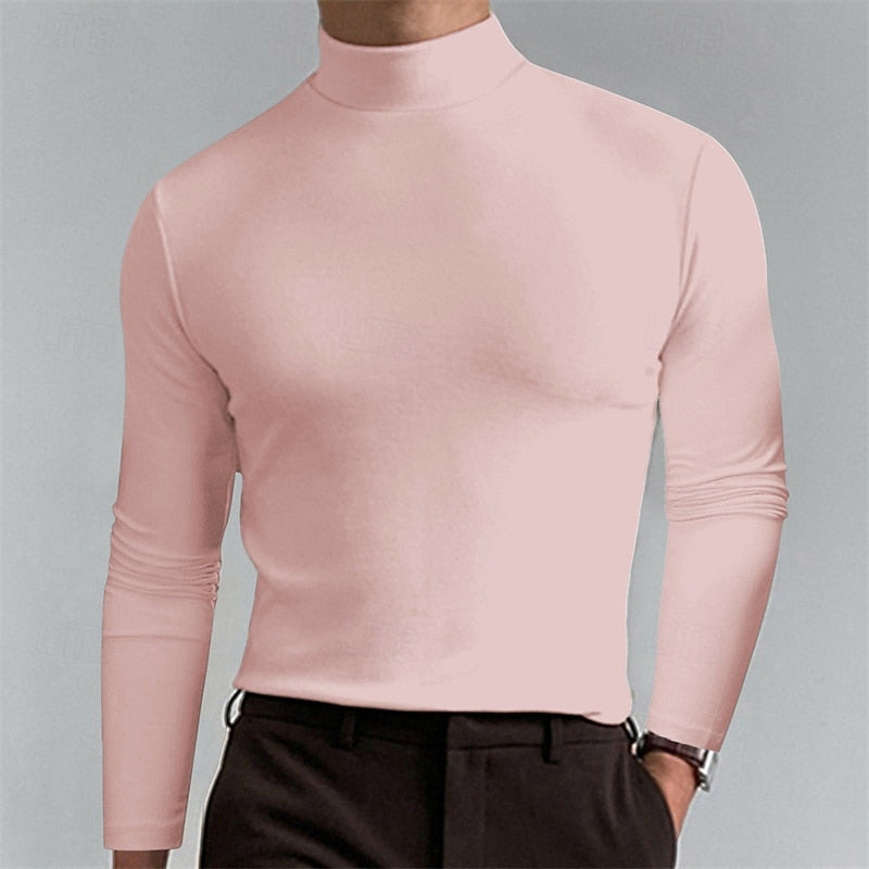 Refined Mock-Neck Turtleneck