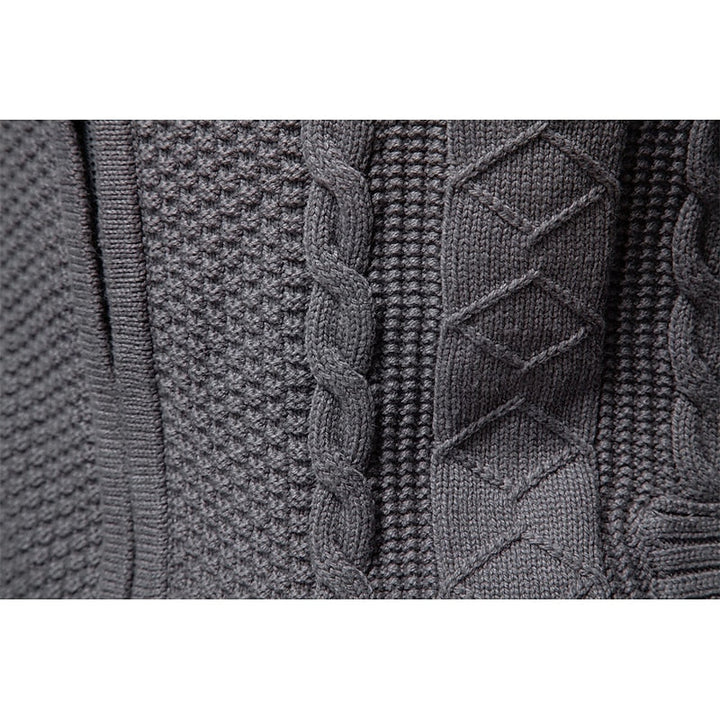 Textured Zip-Up Cardigan