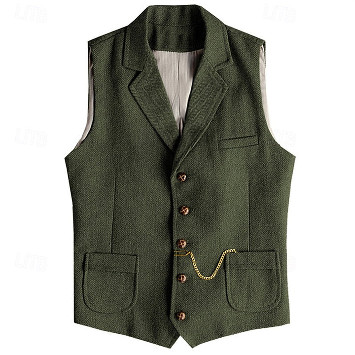 Herringbone Tailored Vest