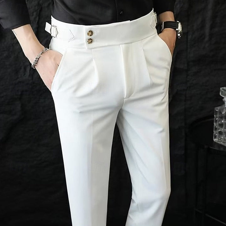 Tailored Straight-Leg Pants
