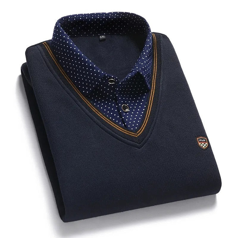 Refined Mock-Collar Sweater