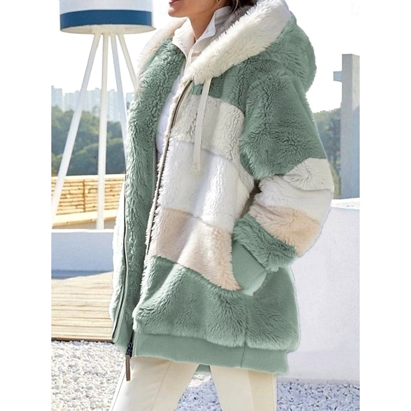 Cozy Hooded Zip-Up Jacket