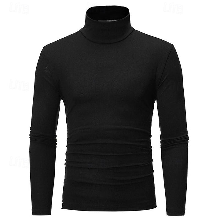 Refined Long-Sleeve Turtleneck