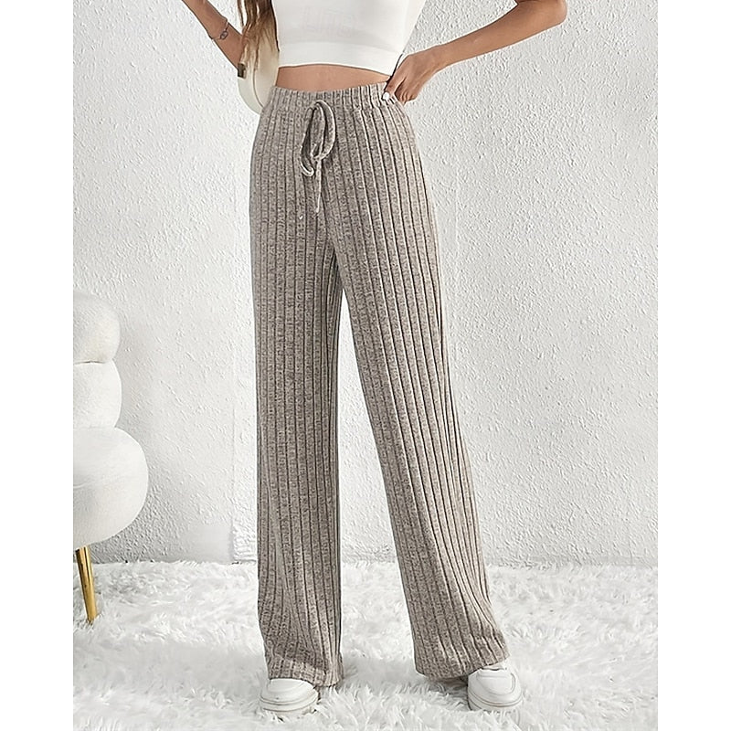 Wide-Leg High-Waist Pants
