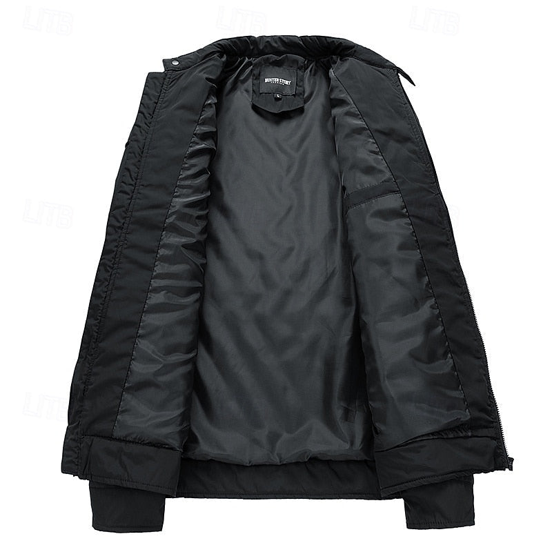 Quilted Stand-Collar Jacket