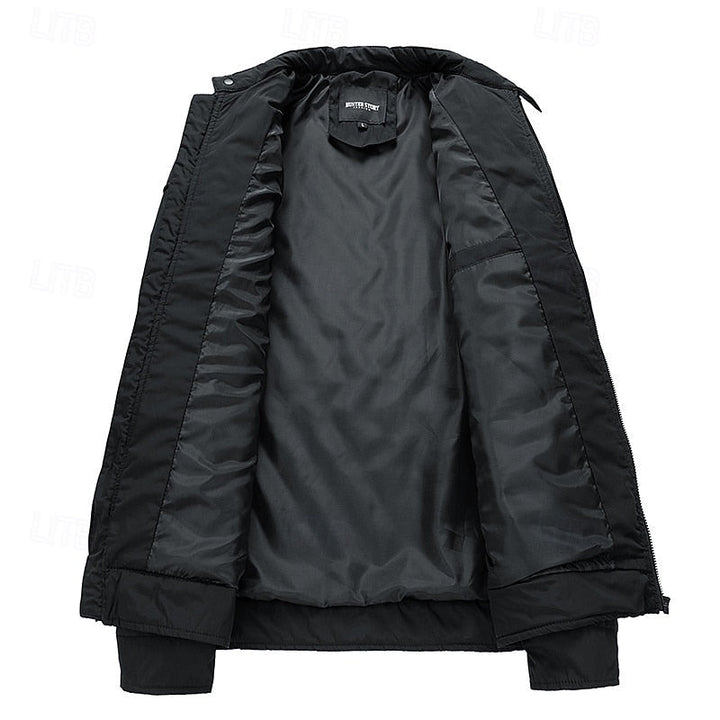 Quilted Stand-Collar Jacket