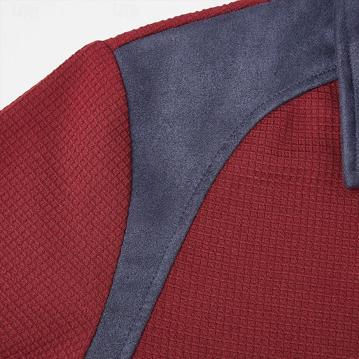 Quarter-Zip Textured Sweater