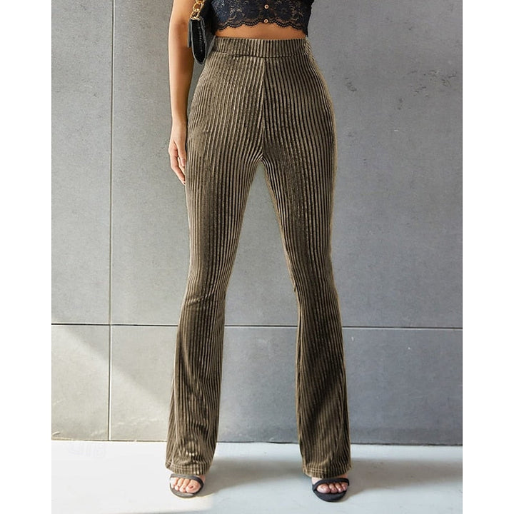 High-Waist Flared Pants