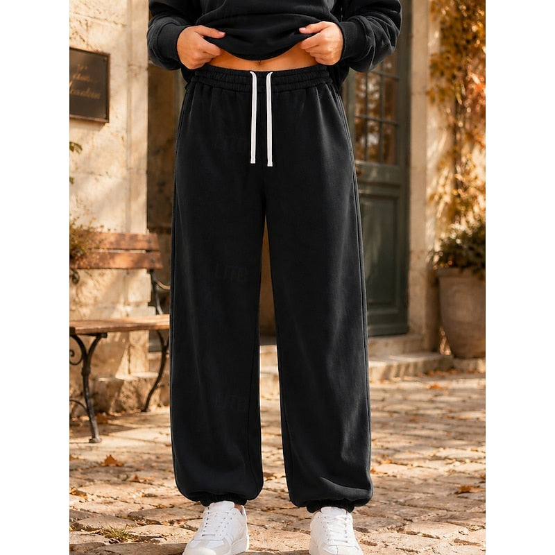 Relaxed Wide-Leg Joggers