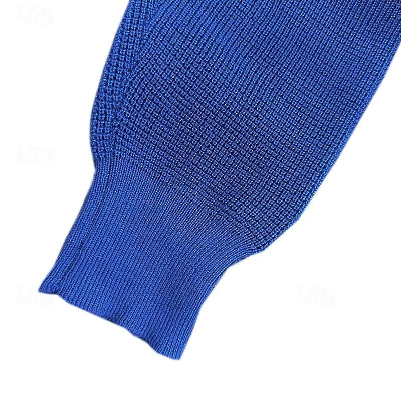 Stand Collar Button Sweater