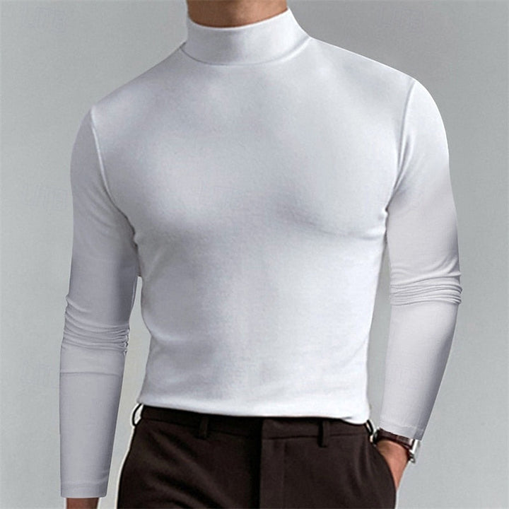 Refined Mock-Neck Turtleneck