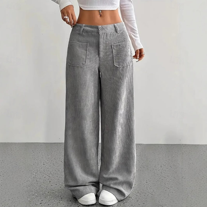 Wide-Leg High-Waist Pants