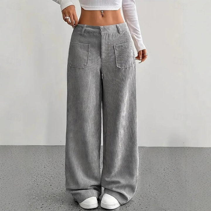 Wide-Leg High-Waist Pants