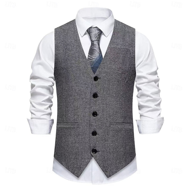 Tailored Single-Breasted Vest