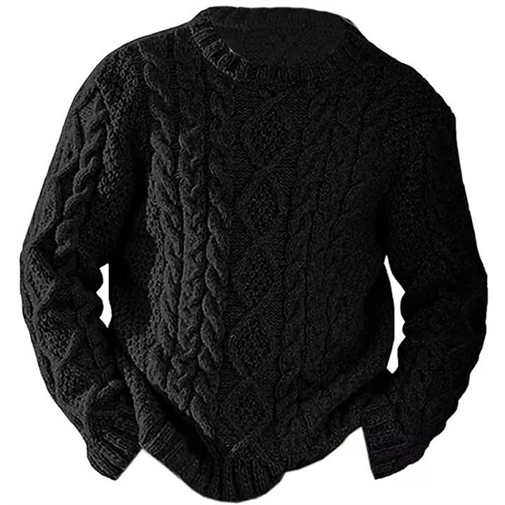 Cable Knit Crew Neck Sweater