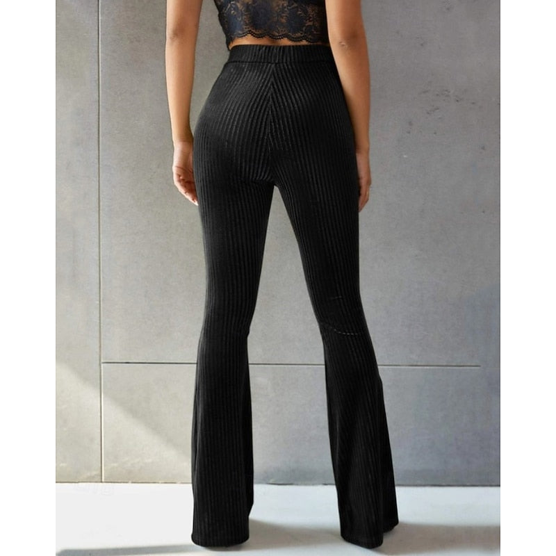 High-Waist Flared Pants