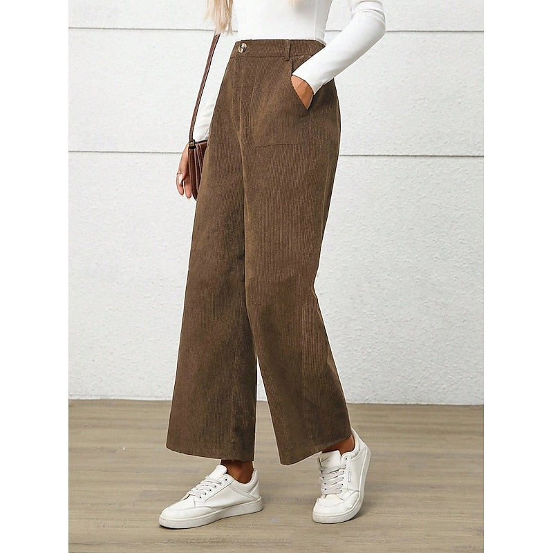 Wide-Leg High-Waist Pants