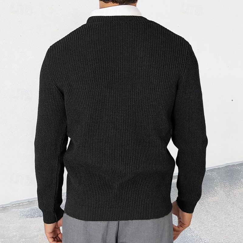 Classic V-Neck Button-Down Cardigan