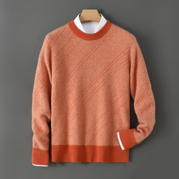 Textured Crew Neck Sweater