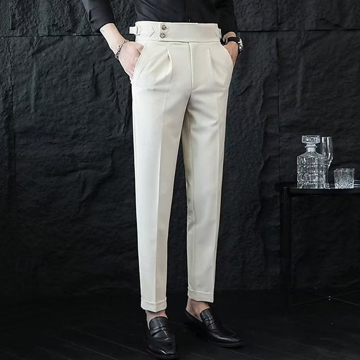 Tailored Straight-Leg Pants