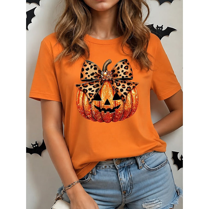 Halloween Graphic Crew Neck T-Shirt