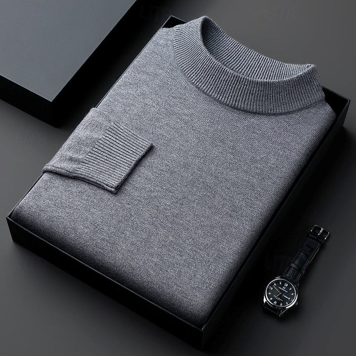 Ribbed High-Neck Sweater