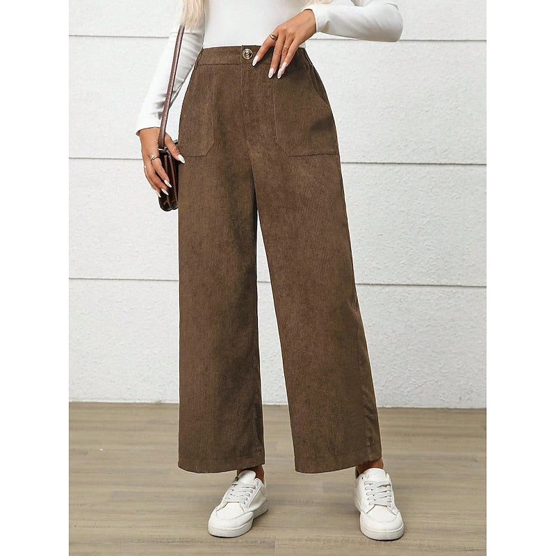 Wide-Leg High-Waist Pants