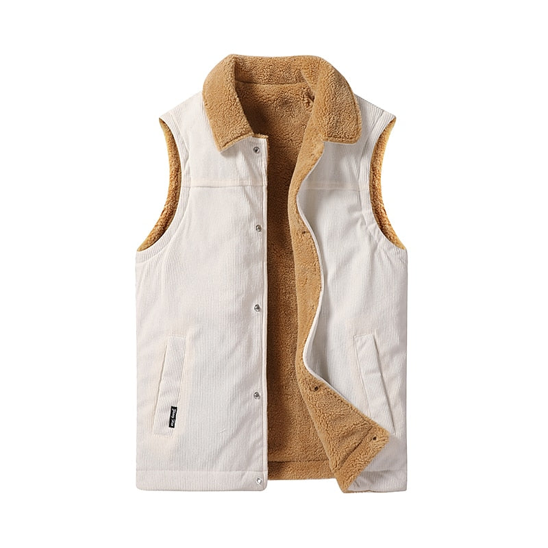 Sherpa-Lined Warm Vest