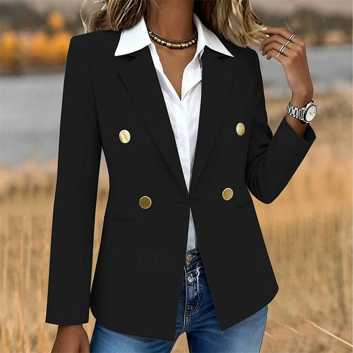 Tailored Double-Breasted Blazer