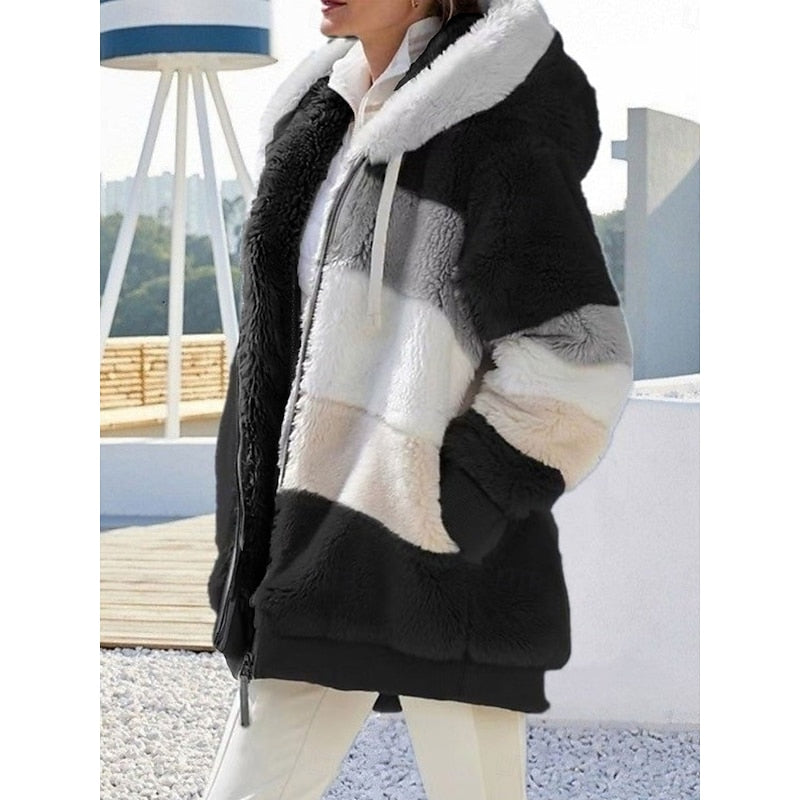 Cozy Hooded Zip-Up Jacket