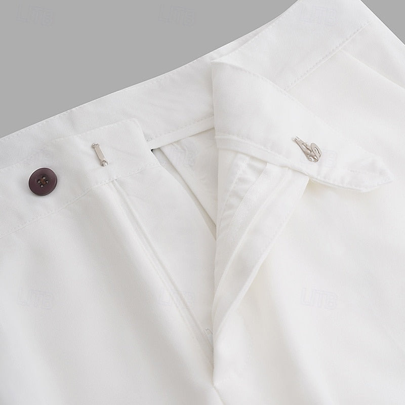 Tailored Straight-Leg Dress Pants