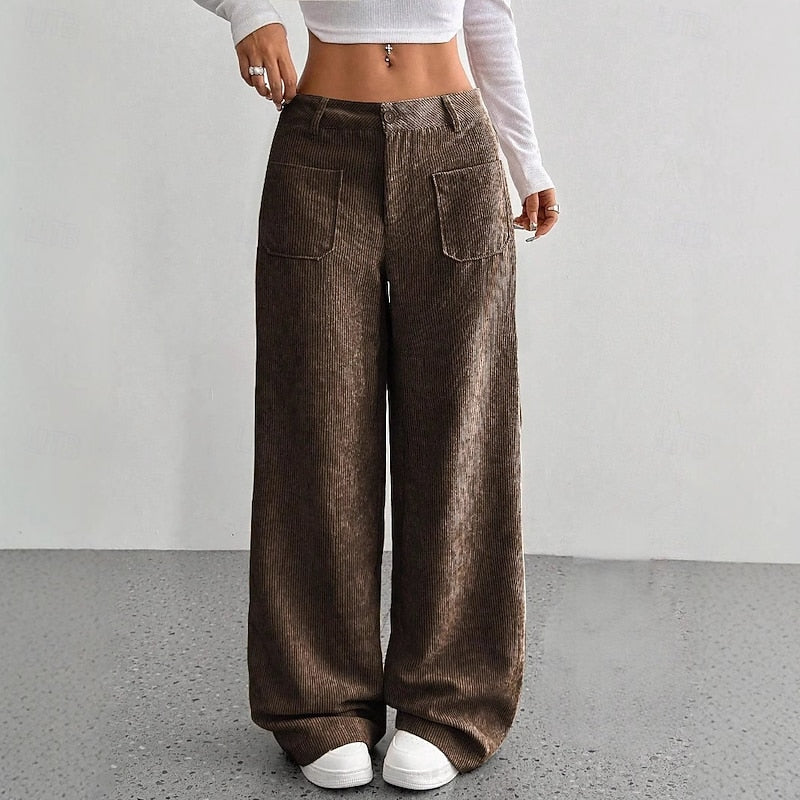 Wide-Leg High-Waist Pants