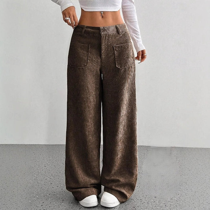 Wide-Leg High-Waist Pants