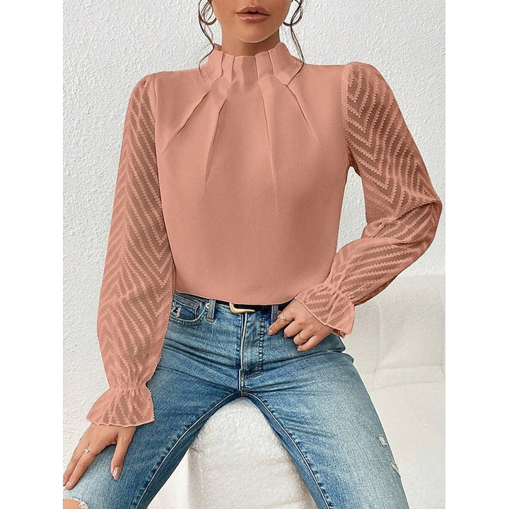 Elegant High-Neck Blouse