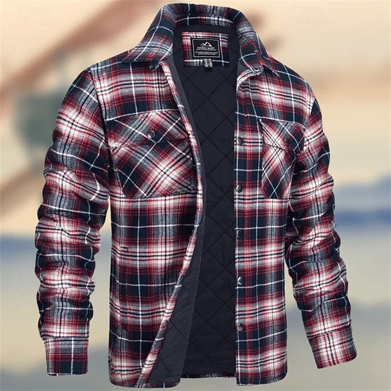 Rugged Quilted Shirt Jacket