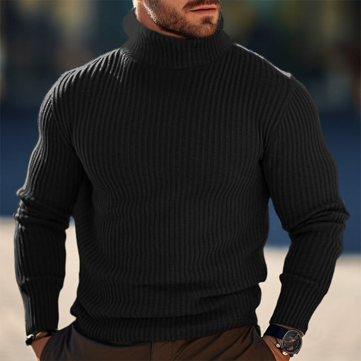 Ribbed Turtleneck Sweater
