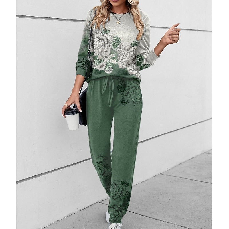 Floral Lounge Two-Piece Set