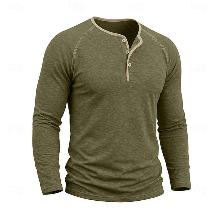Classic Button Henley Shirt