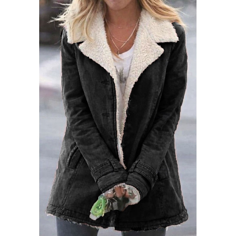 Cozy Sherpa-Lined Coat