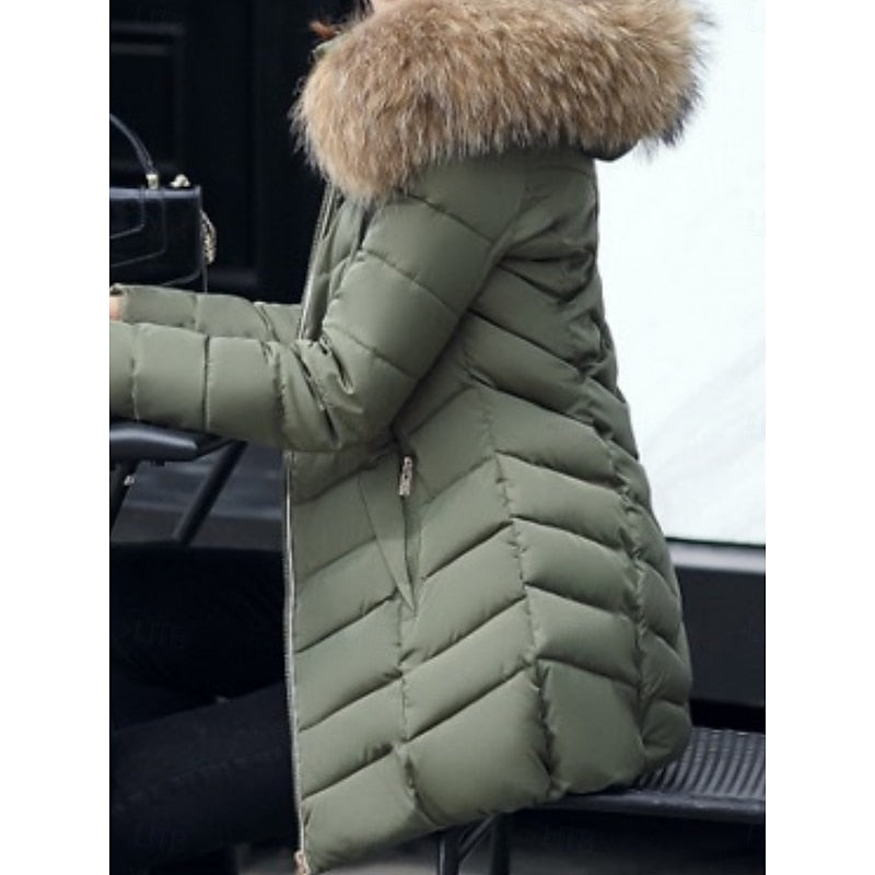 Hooded Quilted Winter Parka