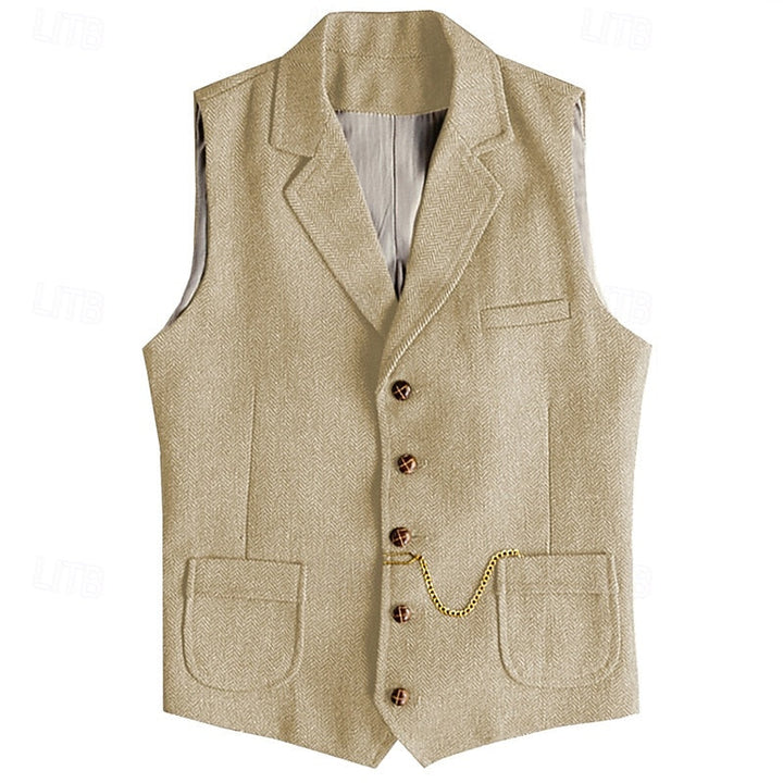 Herringbone Tailored Vest